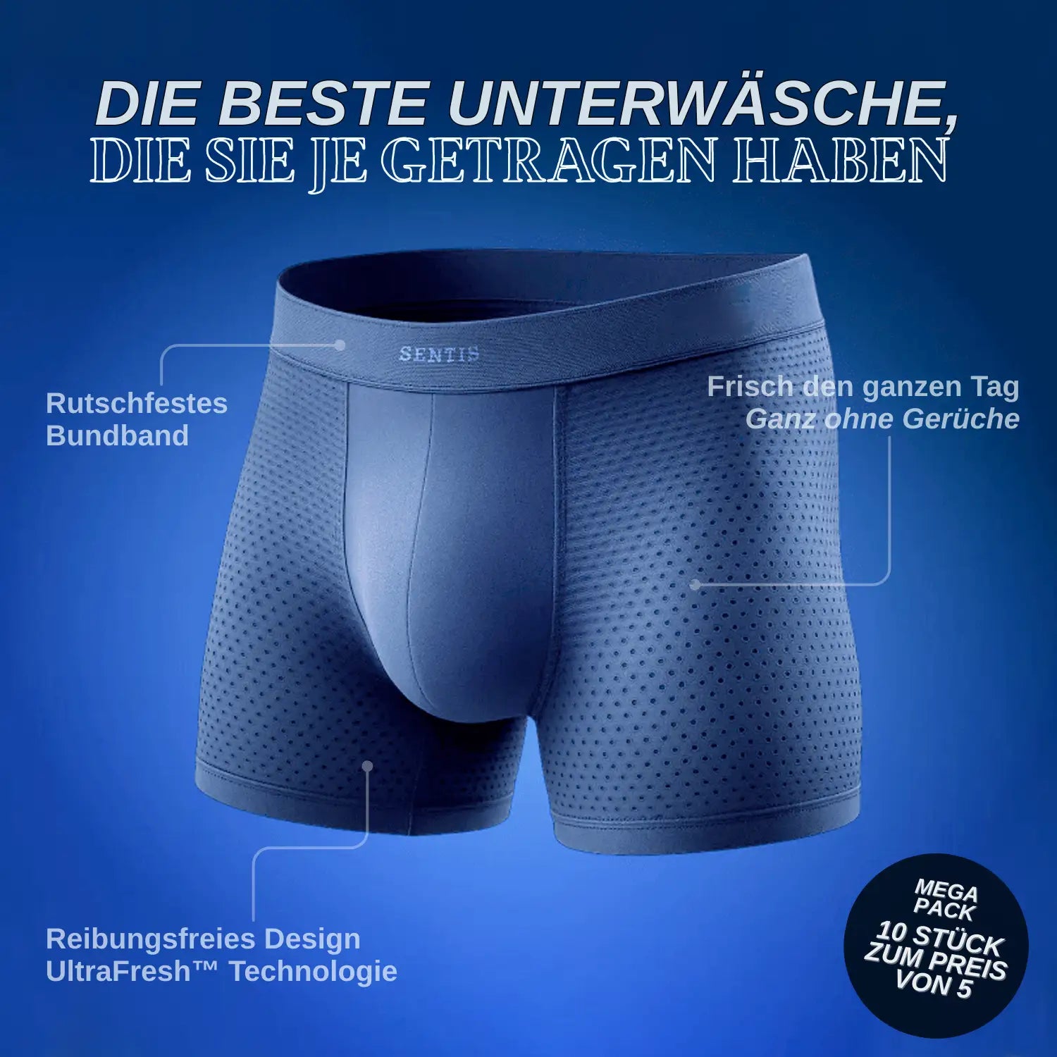 Boxershorts aus Bambusfasern UltraFresh Sentis