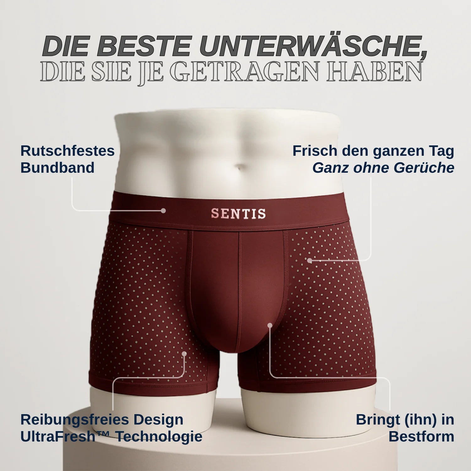 Boxershorts aus Bambusfasern UltraFresh Sentis