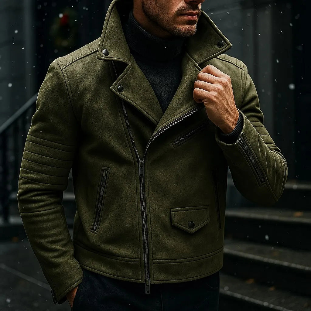 KERN Leder-Bikerjacke